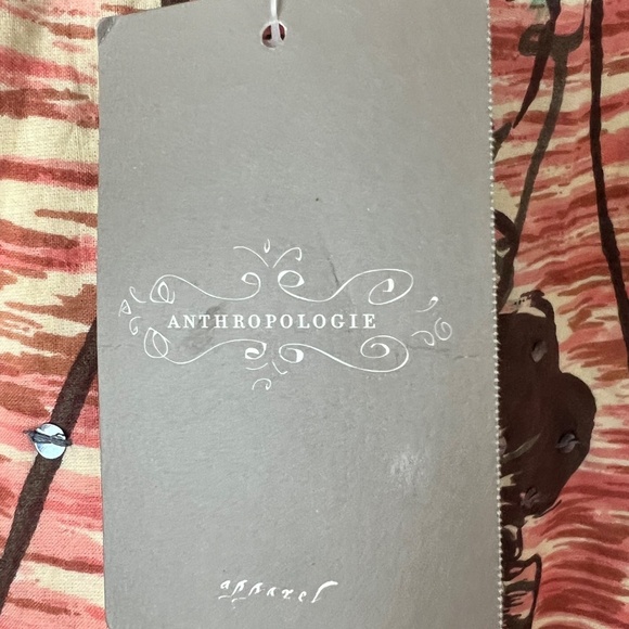 Anthropologie Odille Cotton Floral Midi Skirt with Sequins Size 8 NWT - Picture 3 of 9